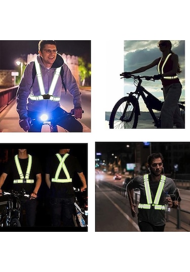 Motosiklet – Bisiklet Reflektörlü İkaz Kemeri/ Yeleği (Yeni Yönet