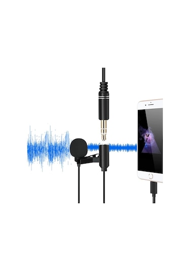 Ally AL-32691 Lightning - 3.5 MM Profesyonel Yaka Mikrofonu