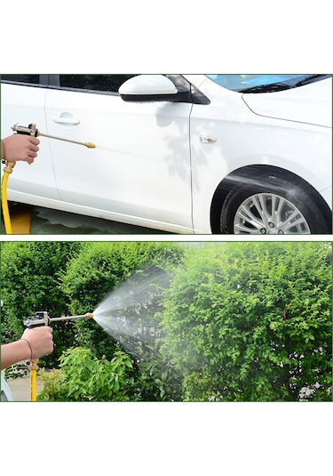 Geeksen Yüksek Basınçlı Araç Yıkama Tabancası - 4 Ayarlı Püskürtme Modlu Bakır Gövdeli