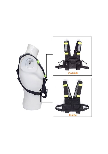 Maiyame 600d Oxford Askeri Yelek, Radyo Ve Cihaz Taşıma Çantası, Işık Yansıtıcı Şeritli, Outdoor Av Ve Kurtarma Görevleri İçin