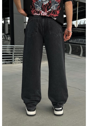 Flaw Basic Baggy Jean Antrasit Antrasit