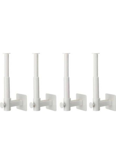 Besthome1 Mutfak Çelik Kapak, Bez, Cam Rakiği - Genişletilebilir, Su Geçirmez, Dayanıklı Abs Malzeme - 4 Adet Halka Siyah Siyah