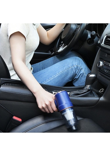 Suntek Araç Mavisi Için El Süpürgesi Akülü 7x6inç Toz Mavi Mavi