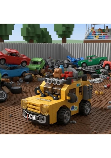 Loz Arazi Aracı 150 Parça Block Oyuncak-mini Poşet