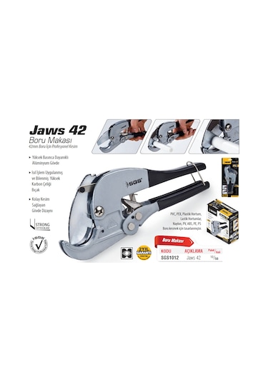 Sgs1012 Jaws 42 Pprc Boru Kesme Makası 42mm