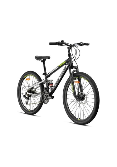 Hunter - 27.5" - Mtb - 17' - 21 Vites - M.disc - Mat Siyah-gri/yeşil Siyah - Yeşil