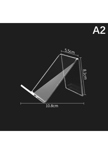 Şeffaf Akrilik Cep Telefonu Standı Masa Yerleştirme Tutucu Akıllı Telefon İçin Evrensel Masaüstü Şarj Cihazı Desteği Telefon Montajı A2