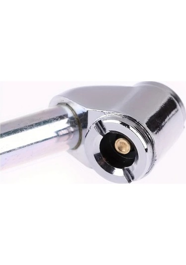 Xuweiwei 1pc Heavy Duty Dual Head Lastik Inflator Gauge 12 Inch Hava Hortumu İle Depolama Kılıfı