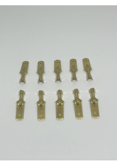 10 Adet 6,3mm Erkek Fiş Terminal Kablo Ucu Sf1eu