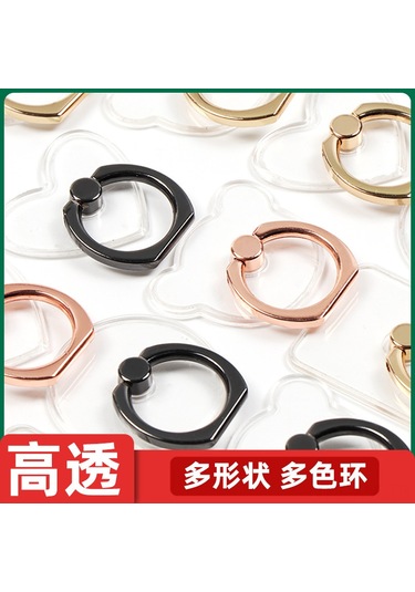 Ximistore9 Standart Gümüş Dairesel Akrilik Telefon Tutucu: Şeffaf, Gizli, 360 Döner, Evrensel, Güçlü Yapıştırıcı, Ellerden Serbest Kullanim Icin