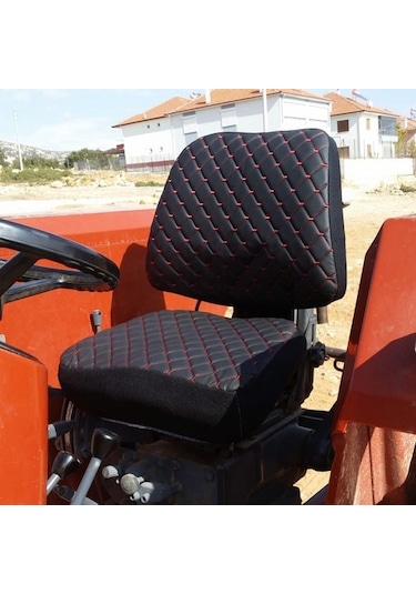 Traktör Koltuk Kılıfı - Kolçaksız - Vinlex Siyah -Bb-371