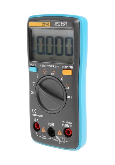 Yifomall Zt100 Taşınabilir Dijital Multimetre: Ac/dc Voltaj, Akım, Direnç Ve Kapasite Ölçümü, Lcd Ekran, Kolay Kullanım.