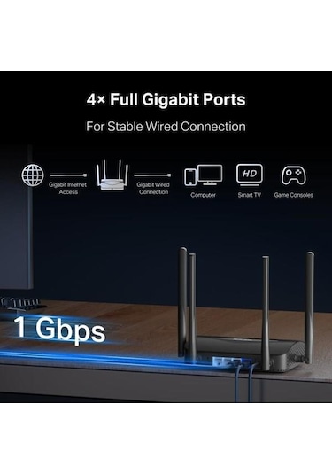 Mercusys Mr25be Be3600 Wıfı7 Dual Band Ev Ofis Tip Router