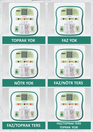 Duoyı Dy207 Priz Topraklama Rcd Test Cihazı N11.45