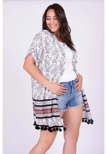 Püskül Detaylı Kimono 538652242