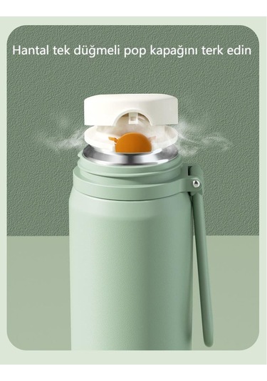 Aoyingnettech Kızlar İçin Vakumlu Kupa Yüksek Değer 316 Paslanmaz Çelik Büyük Kapasiteli Su Bardağı Taşınabilir Öğrenci Okulu Özel Su Bardağı Açık Kamp Termos Fincan Mor