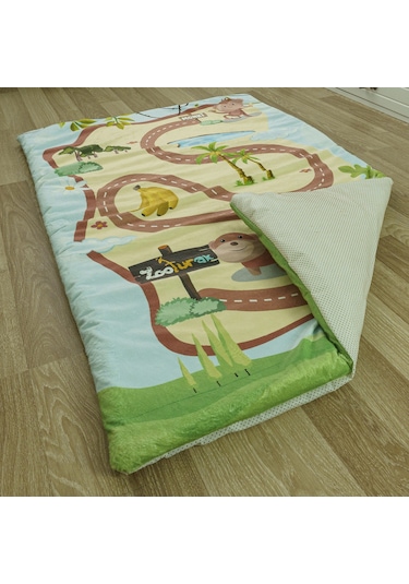 Zooturak Peluş Çocuk Matı Maymun Monki 100cm x 150cm