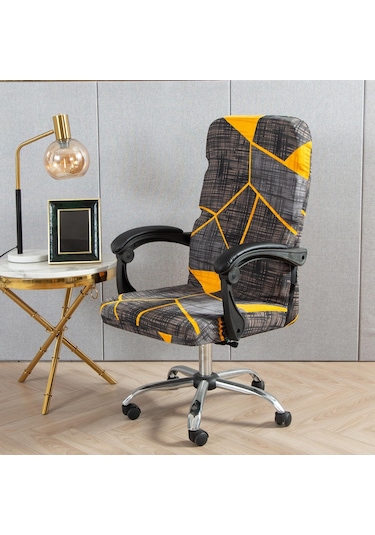 Suntek Anti Kirli Polyester Bilgisayar Koltuğu Stil B İçin Dönen Sandalye Örtüsü Slipcover