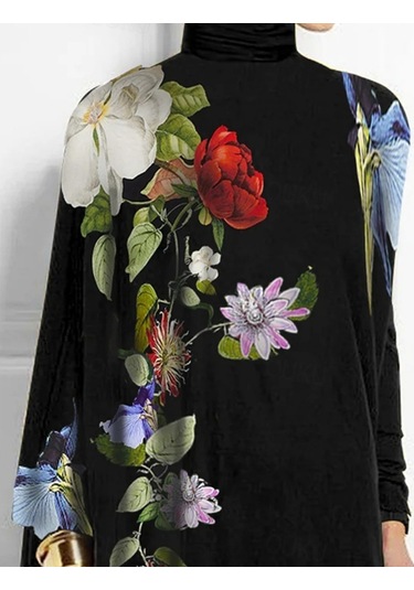 Kadın Balıkçı Yaka Uzun Kollu Dalgıç Bluz