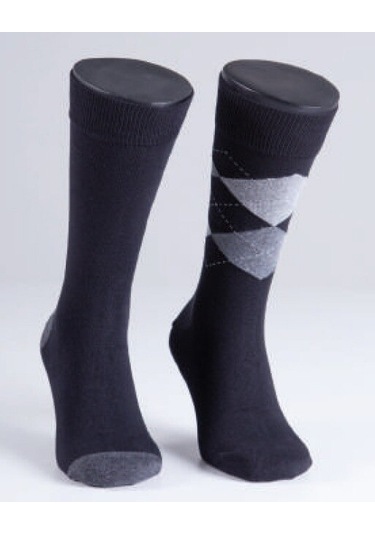 Blackspade Erkek Çorap 2li Paket 9909 - Siyah Siyah