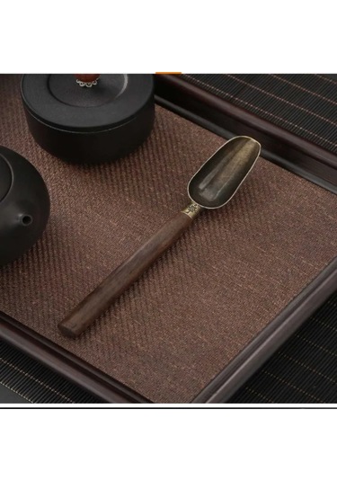 Ximistore9 Ahşap Saplı Ölçü Kaşığı - Çay, Kahve Ve Baharat İçin Tam Ölçüm, Tekli Paket Siyah