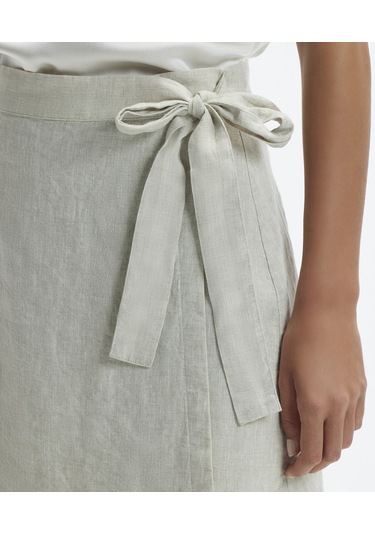 Yargıcı Kruvaze Kapama Düz Kesim Kısa Etek Ham Çok Renkli