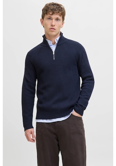 Jack & Jones Erkek Kazak 12278919 Lacivert Lacivert