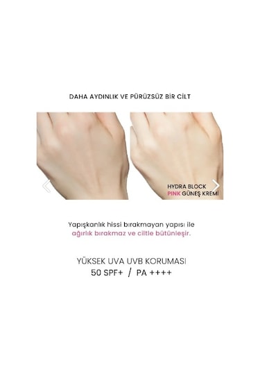 Procsin Hydra Block Pink Cilt Tonu Eşitleyici Güneş Kremi SPF50+ 50 ML