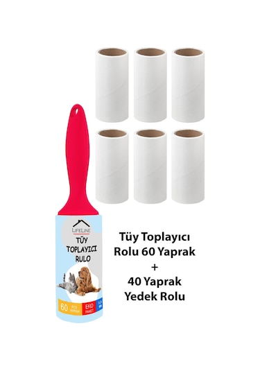 Life Line Tüy Toplayıcı Rulo + 6 Adet Yedek Rulo