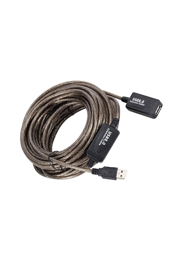 Alfais 5227 Aktif USB Dişi Erkek Uzatma Kablosu 10 M