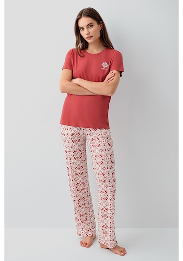 Pierre Cardin Kadın Bordo Pijama Takım Bordo