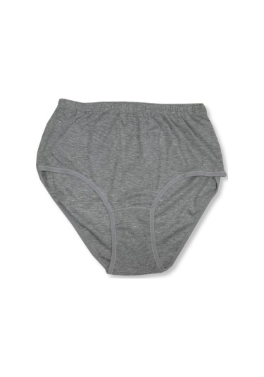 Bonbonetti Kadın Gri 10'Lu Paket Pamuklu Ribana Bato  Gri Kadın Külot Gri