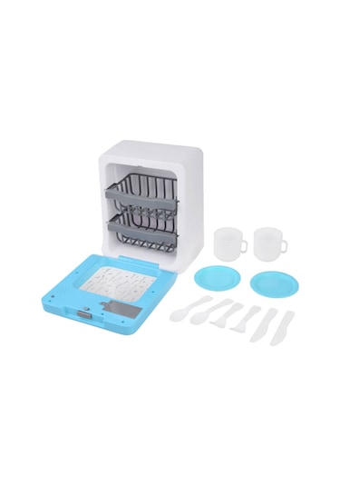 Pilli Işıklı Sesli Aparatlı Eğitici Evcilik Oyuncak Bulaşık Makinesi