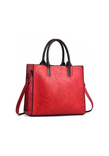 Wondernest Tfz 1005 Vintage Kare Çanta Kırmızı, Renkli Tasarım Kırmızı