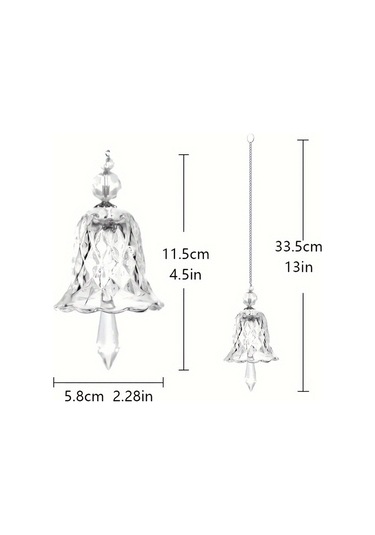 Gökkuşağı Cam Rüzgar Chime Sun Catcher Noel Dekorasyonları Şeffaf