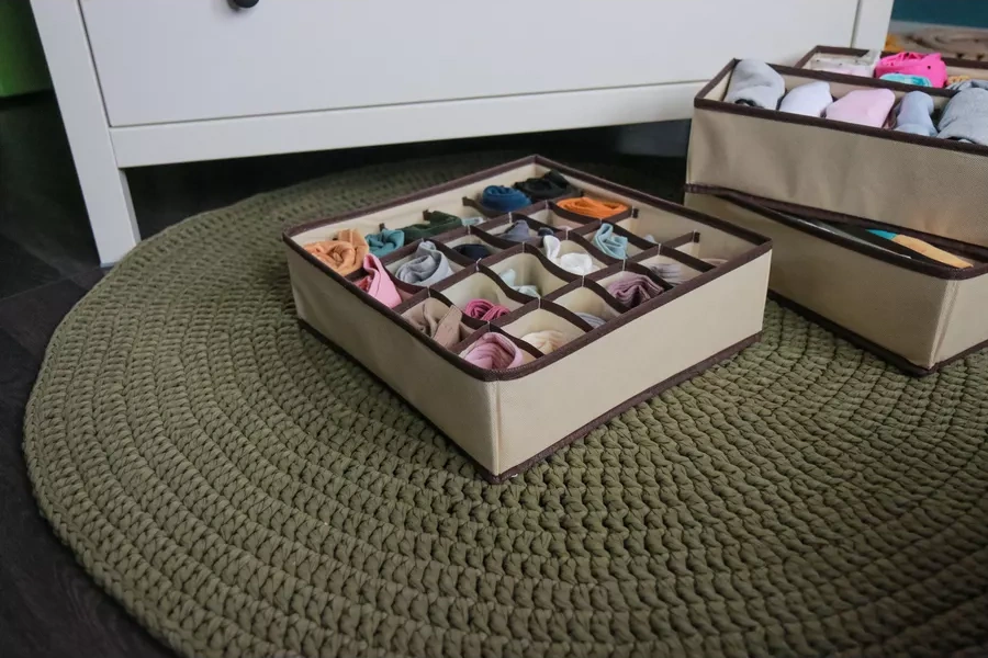 Simvol Poradka Çamaşır Ve Çorap Saklama Düzenleyici 167130840 Bej