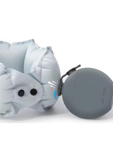 Dolıty Kompakt Pompa Şişme Hava Yatağı Yüzme Halkaları Gri