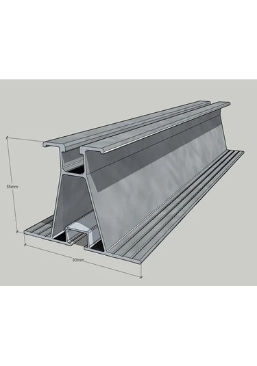 Güneş Paneli Trapez Çatı Montaj Aparatı 25 Cm-224