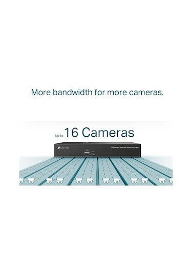 Tp-Lınk Vıgı Nvr1016H 8Mp 2 Usb 80 Mbps 16 Channel Sata Interface