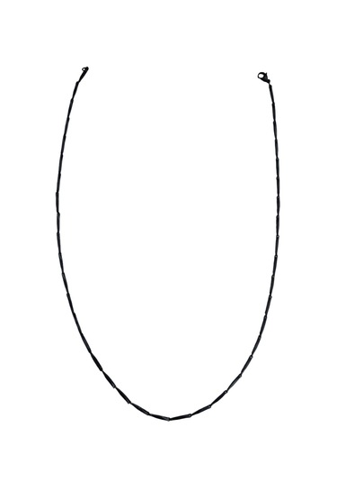 Çelik Kolye Titanyum Melon Düz Model 2 Mm 55-60 Cm Siyah Black Siyah