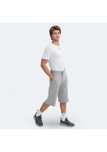 Slazenger VILJA I Erkek Cepli Kapri Gri Şort