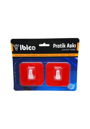 2 Parça Pratik Yapışkan Askı 4887 Renkli