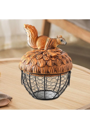 Suntek Yumurta Sepeti Mutfak Malzemeleri Atıştırmalık Kiler 20x28cm Kahverengi