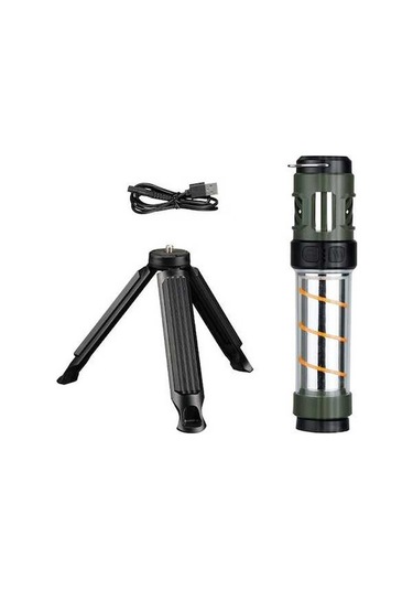 Artfulabode Yürüyüşü Taşınabilir Siyah Sivrisinek Şarj Ortam Modunu Led Kovucu Kamp Kamp Işığı Işığı İçin Fonksiyonlu Feneri El Edilebilir Destekler Dağ Çok Çadır Balıkçılık Aydınlatma 5 Kp Siyah