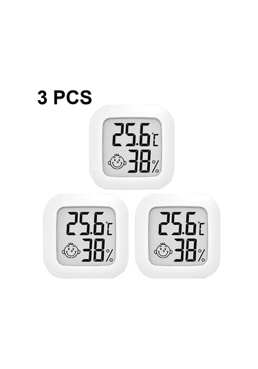 Xindoker Ev Ve Sürüngen İçin Beyaz Dijital Termometre-nemmetre, Yüksek Hassasiyetli Sıcaklık Ve Nem İzleyici 3 Adet Diğer Xindoker Ev Ve Sürüngen İçin Beyaz Dijital Termometre-nemmetre, Yüksek Hassasiyetli Sıcaklık Ve Nem İzleyici 3 Adet Diğer