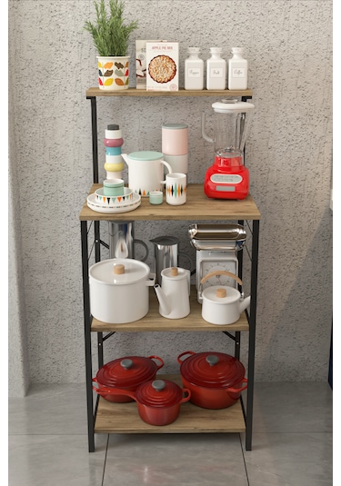 Modern Çok Raflı Mutfak Düzenleyici Dolap