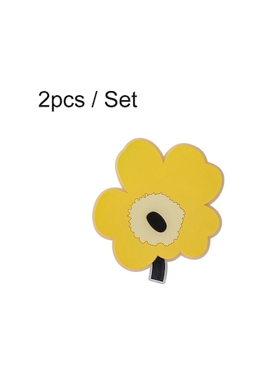 Sones 2 Adet / Set Ev Yaprak Isı Yalıtım Matı Mutfak Yüksek Sıcaklığa Dayanıklı Pişirme Yer Matları, Stil: Sarı Küçük Diğer