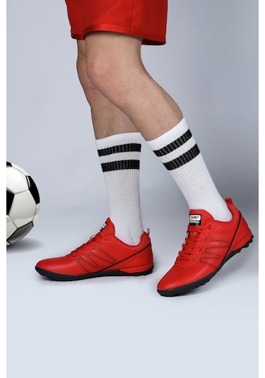 Jump 29112 Kırmızı Halı Saha Krampon Futbol Ayakkabısı Kırmızı