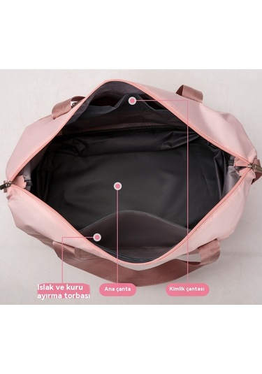 Yulei Saklamaçantası, Giysi Saklamaçantası, Kısa Mesafeli Bagajçantası, Siyah Black