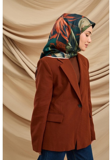 Silk Home Twill İpek Eşarp 11480-68 Petrol Mavisi, Yeşil, Mor, Mercan, Petrol Yeşili